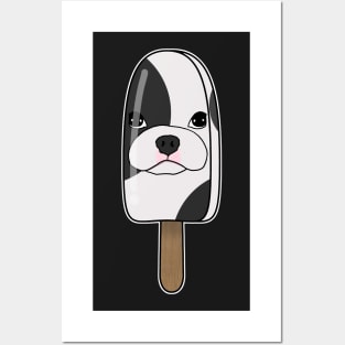 Animal Popsicle French Bulldog Ice Cream Summer Gift Posters and Art